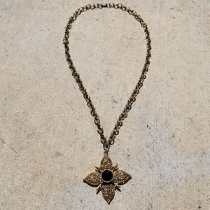 Vintage 4 point star necklace